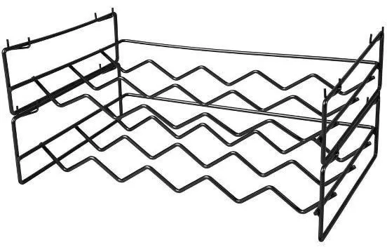 Bastian vinreol Bacchus 2 stykker svartlakkert metall